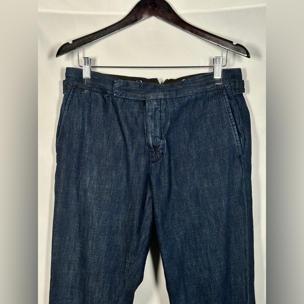 Polo Ralph Lauren Navy Heritage Inspired Pants adjustable tabs 36x30 - Picture 4 of 15